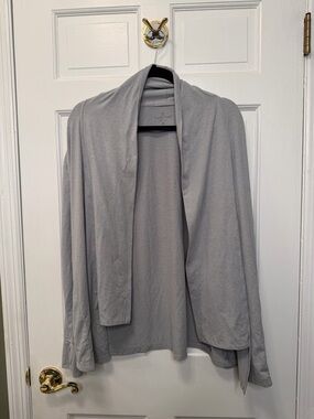 Cuddl Duds Flexwear Long Sleeve Wrap Light‎ Heather Gray Size Medium